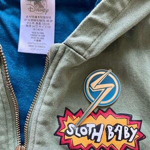 Disney Marvel Sloth Baby Jacket- Kids 9/10 army green